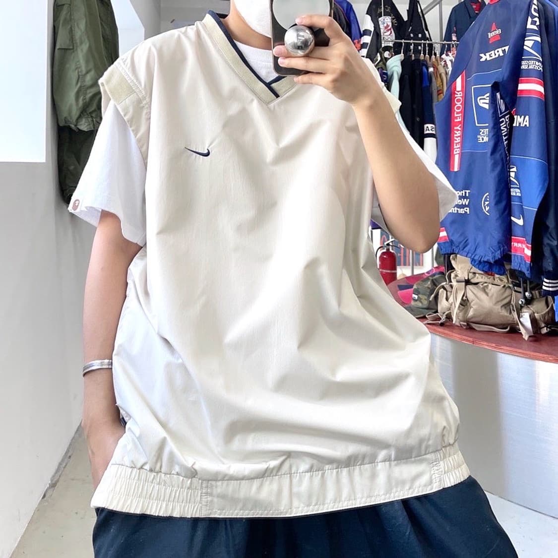 나이키 스우시 타이거 우즈 아이보리 베스트 상품이미지1