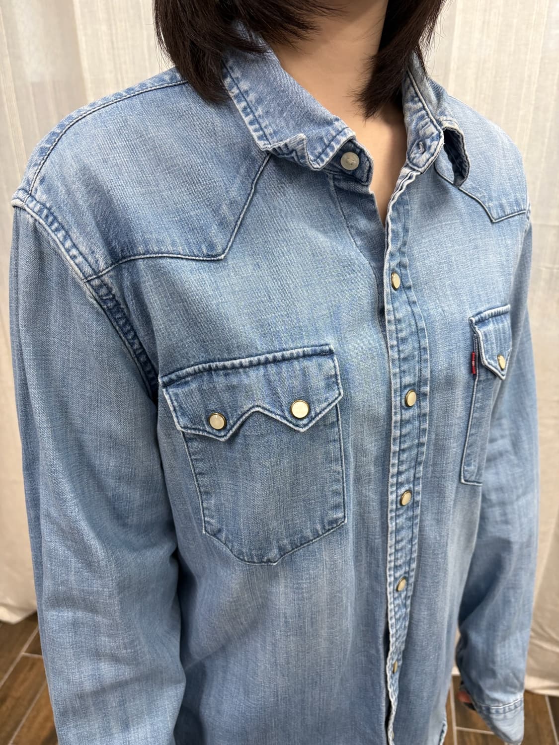 리바이스 웨스턴 중청 데님 셔츠 상품이미지6