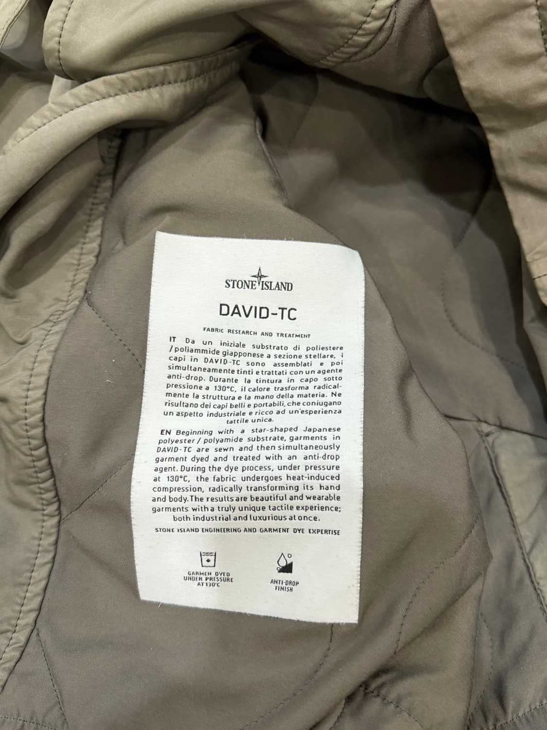 11AW 스톤아일랜드 다비드 TC 트렌치코트 XL 상품이미지6