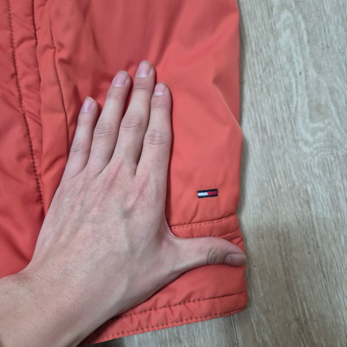 타미힐피거 데님 남성 후드 경량패딩 자켓 상품이미지4