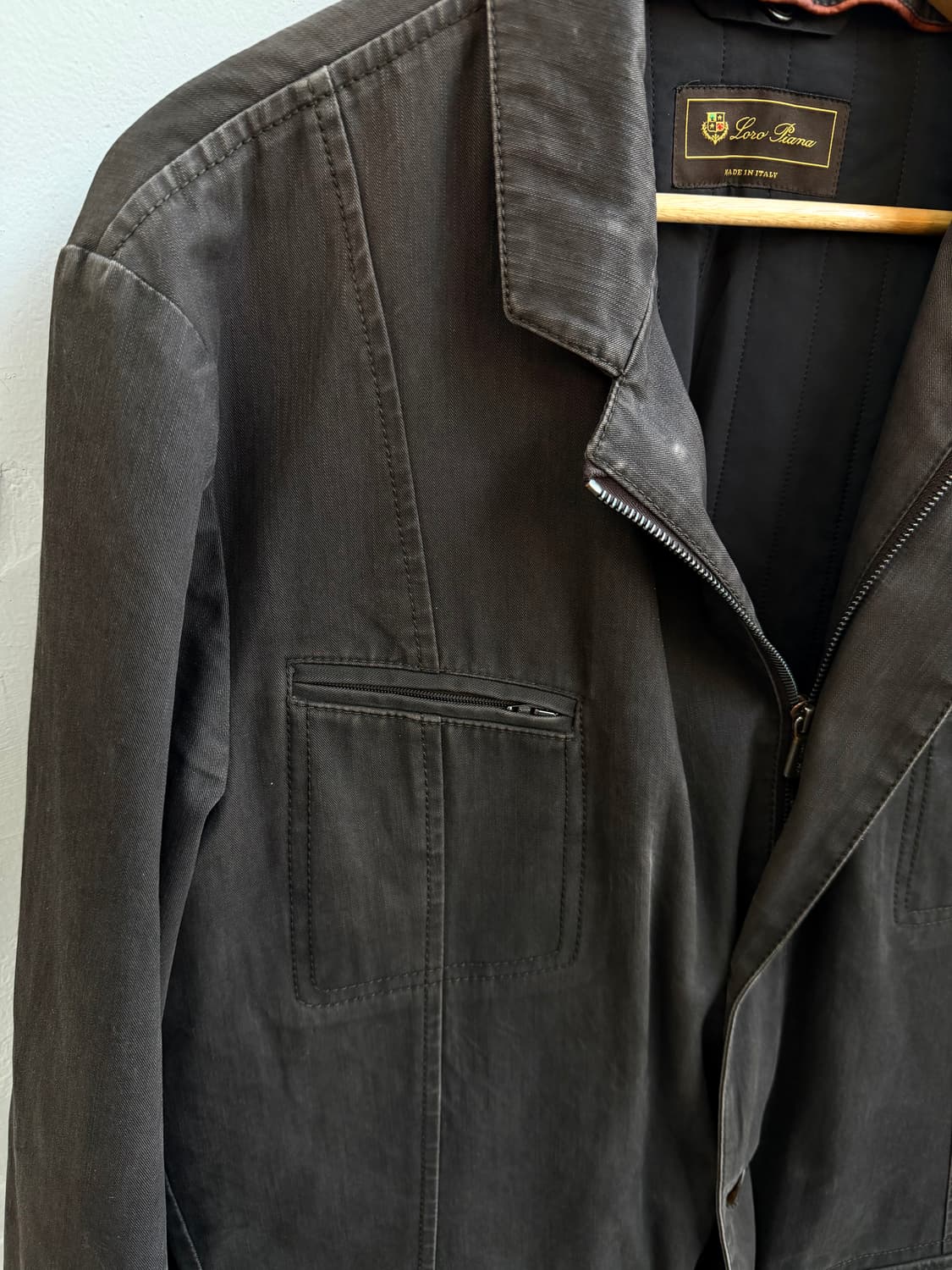 52/ 로로피아나 워싱 패디드 헌팅자켓 상품이미지5