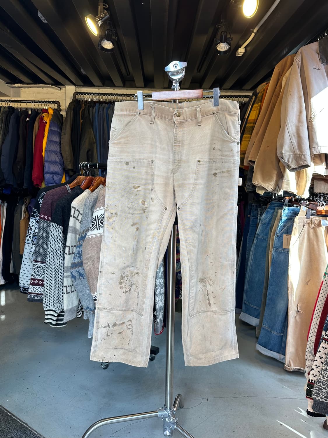 칼하트 더블니 더티 디트로이트 카펜터 워크 팬츠 35x30 상품이미지1