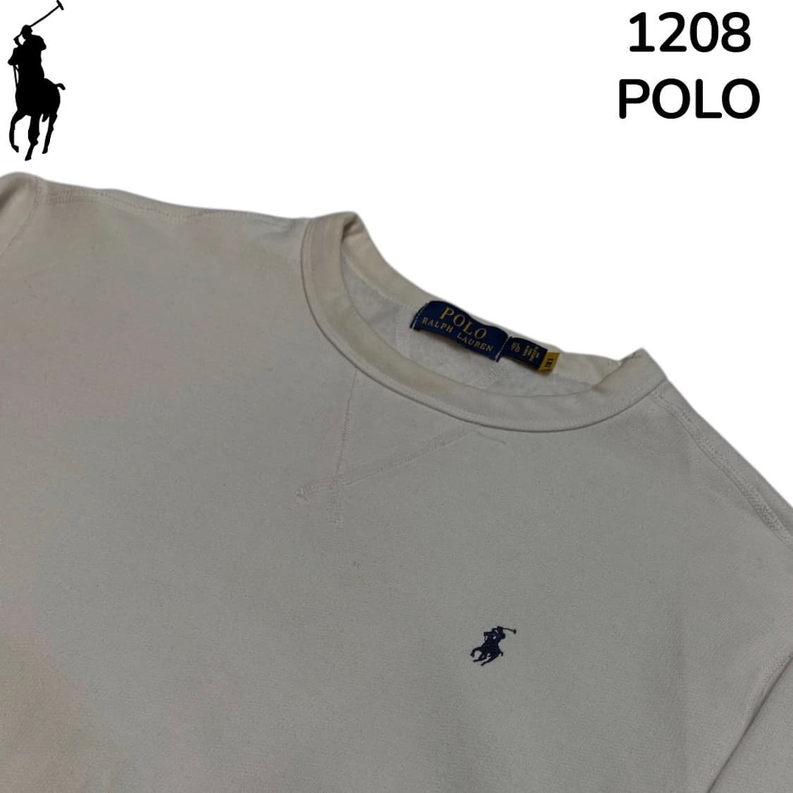 폴로랄프로렌 화이트 맨투맨 XL 상품이미지2