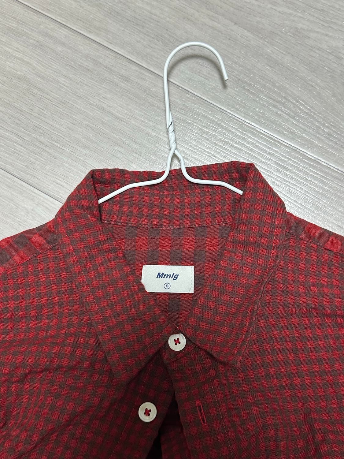 MMLG SMMR LAYERED SHIRT JACKET (RED) S 상품이미지4
