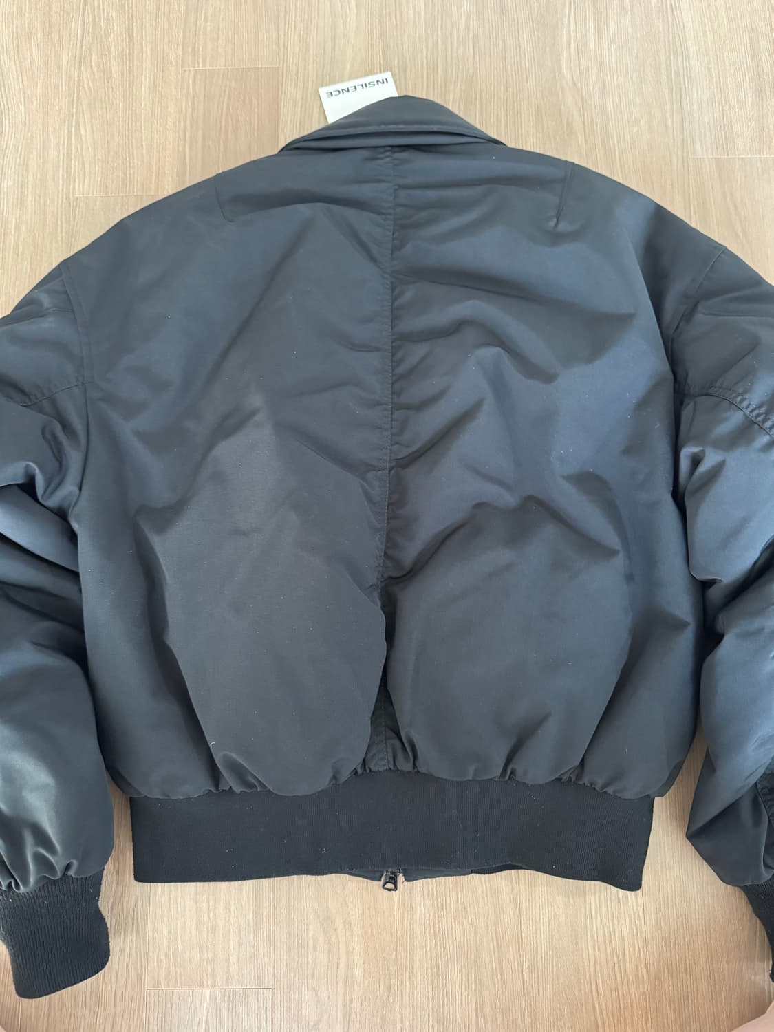 인사일런스 패디드 크롭 블루종 블랙 S 상품이미지6