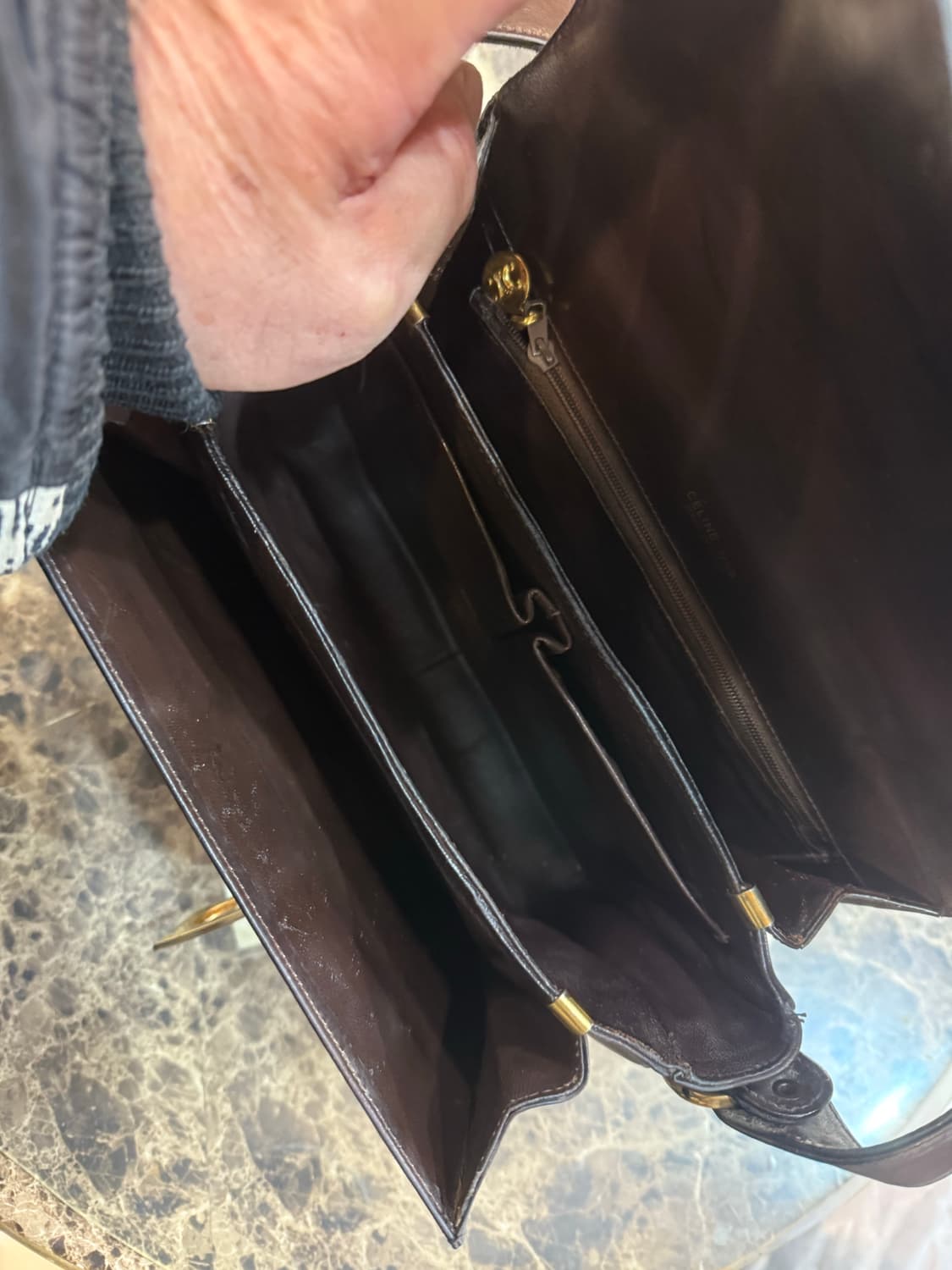 정품 셀린느 캔버스 크레시 숄더백 팝니다 상품이미지7