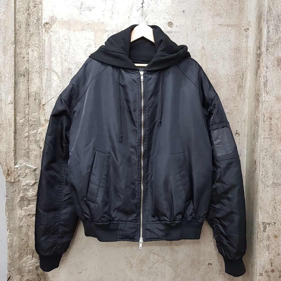 주카스페이스 후드 탈부착 항공 점퍼 48사이즈 상품이미지1