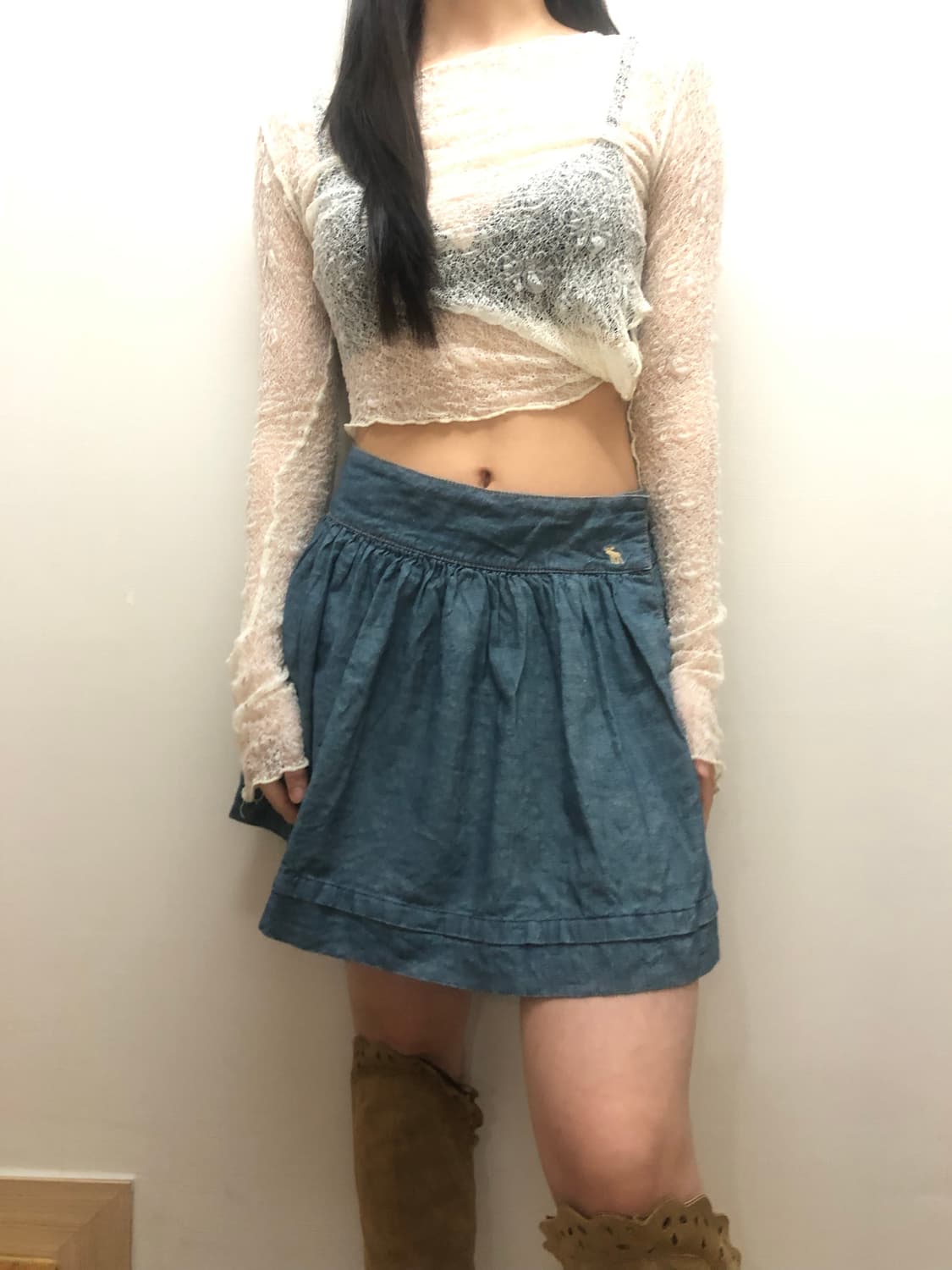 빈티지 아베크롬비 데님 미니 스커트 상품이미지6