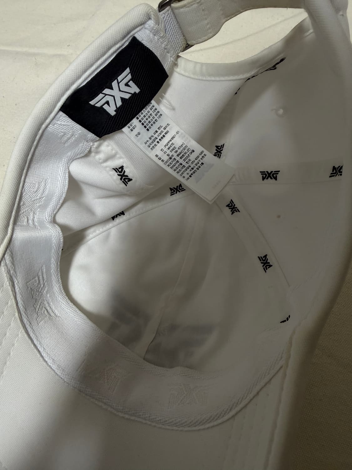 PXG 화이트 볼캡 모자 (매장 구입) 상품이미지4