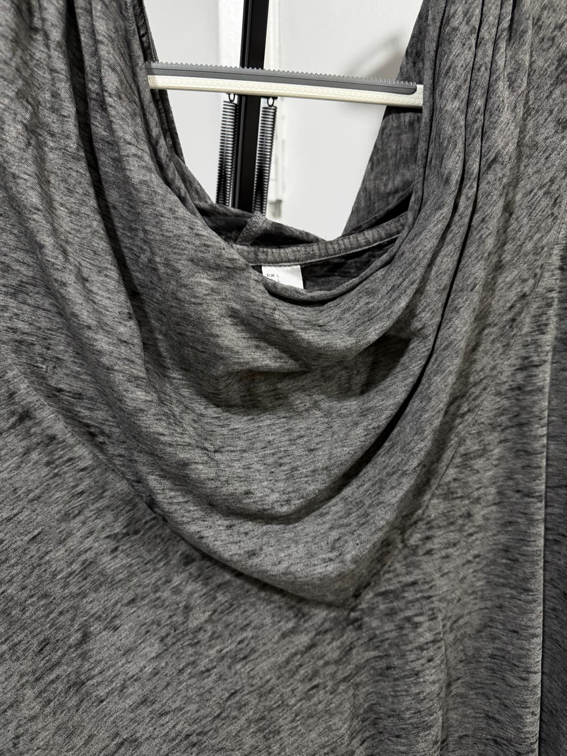 H&M 루즈핏 후드 반팔 티셔츠 주름 디자인 상품이미지3