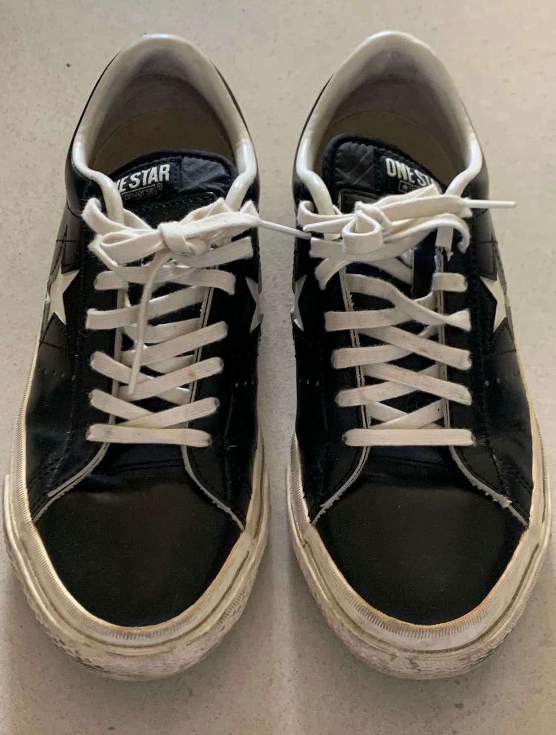 컨버스 원스타 레더 로우 블랙 상품이미지1