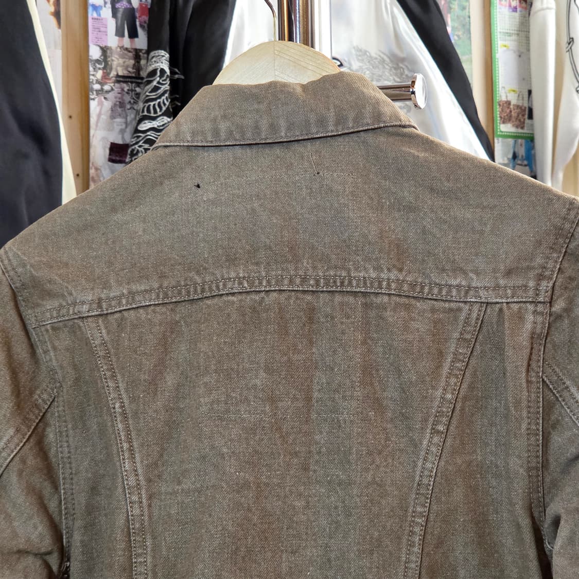 MCD 펑크 자수 브라운 코튼 자켓 상품이미지6