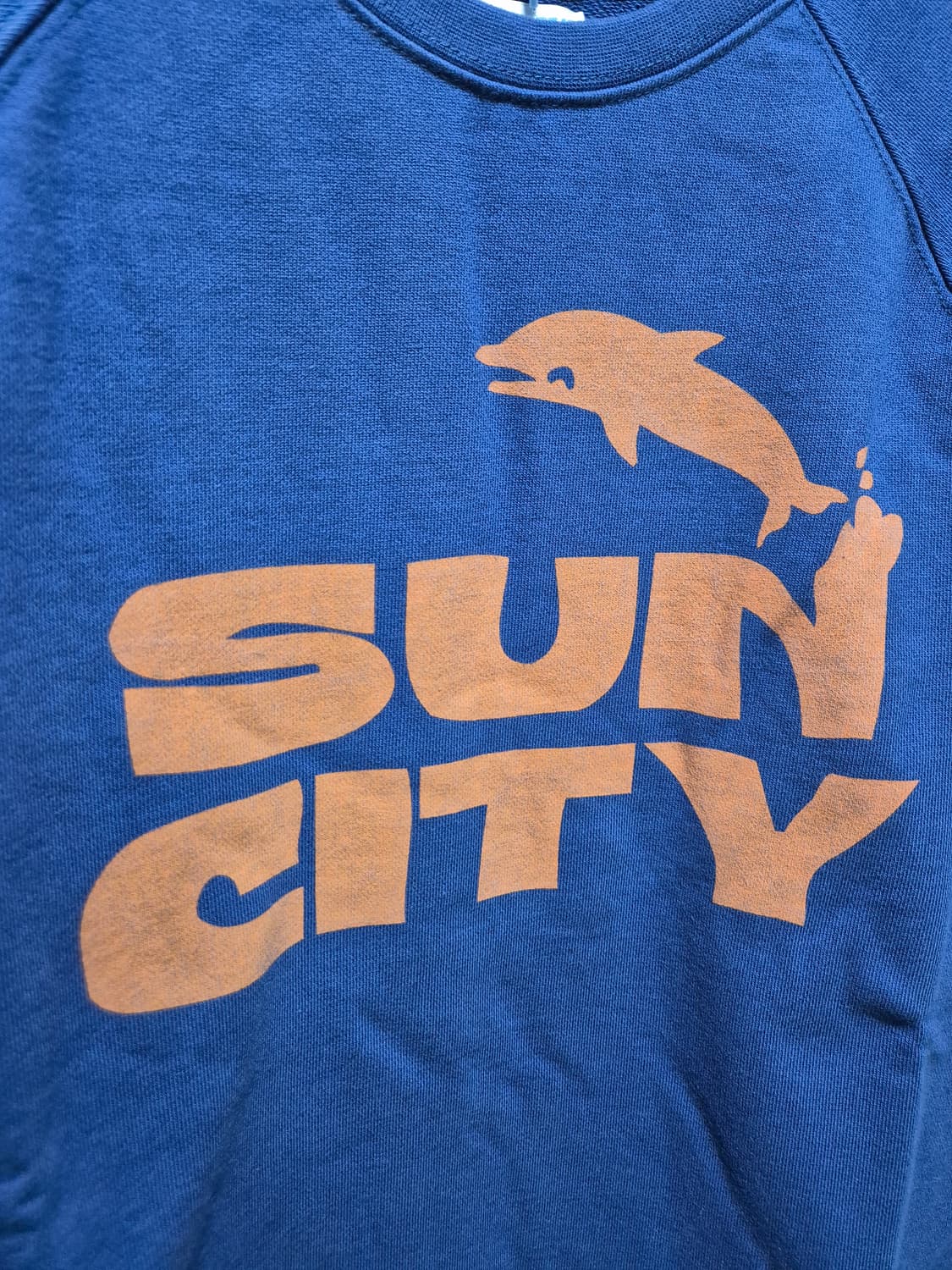 (세일)(새상품)빅웨이브 브랜드 반팔 맨투맨 블루네이비 상품이미지2