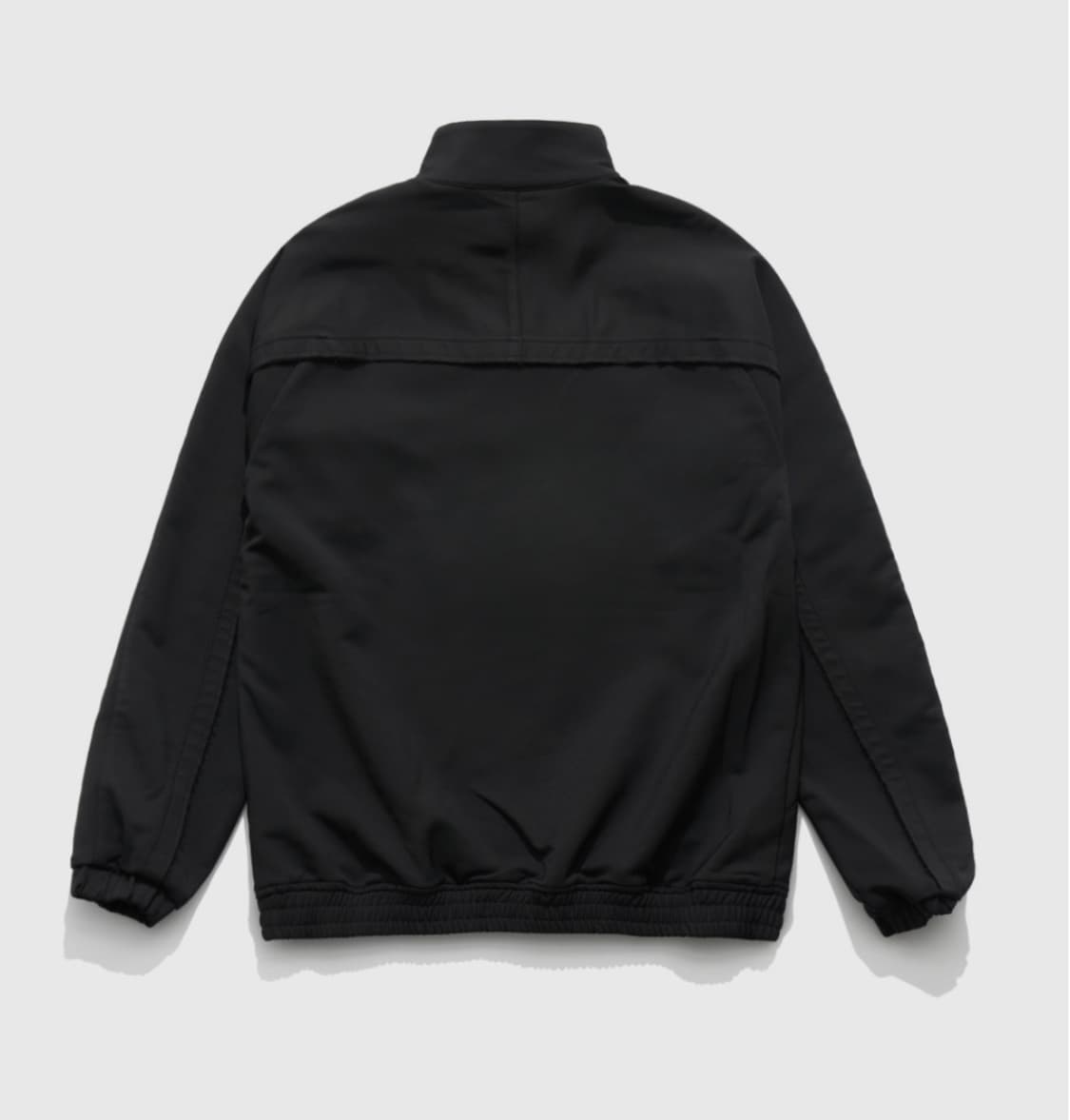 새상품(L)언어펙티드 로우 엣지컷 트랙자켓 블랙 상품이미지6