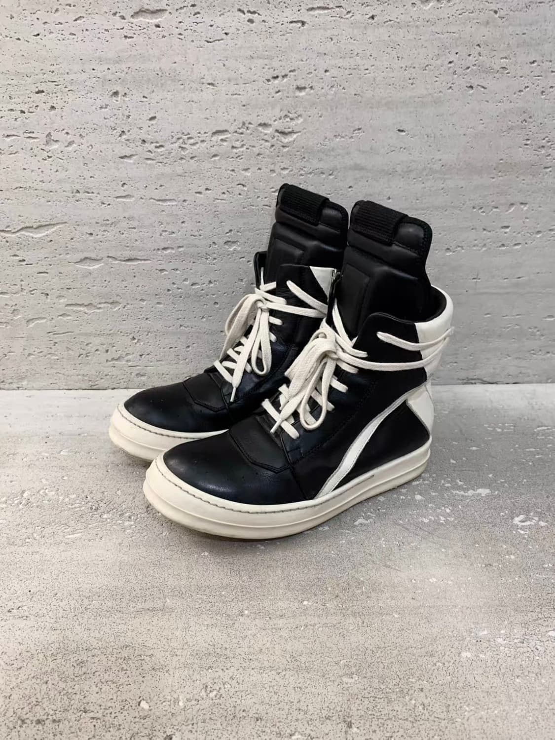 (~3/1) 릭오웬스 지오바스켓 스니커즈 블랙 36 상품이미지3