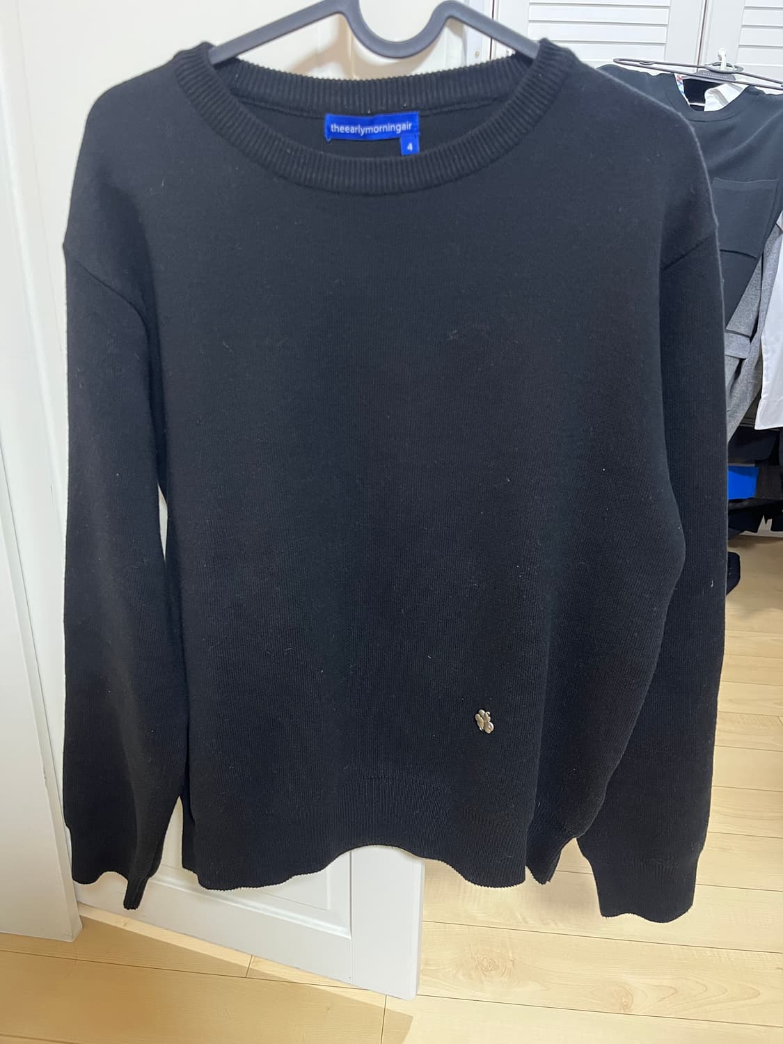 thema 떼마 스탠다드 니트 블랙 상품이미지2