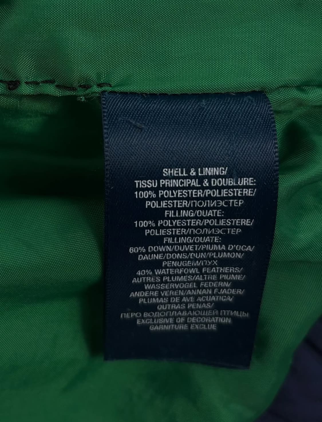 폴로 랄프로렌 네이비 패딩  상품이미지4