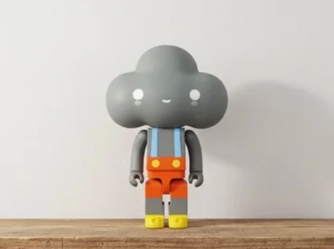 큐브릭 프렌즈위드유 리틀 클라우드 보이 그레이 상품이미지1