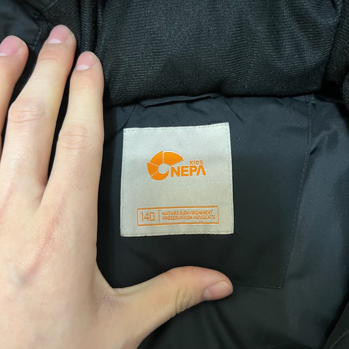 네파 키즈 덕다운 후드 롱패딩 140  상품이미지5