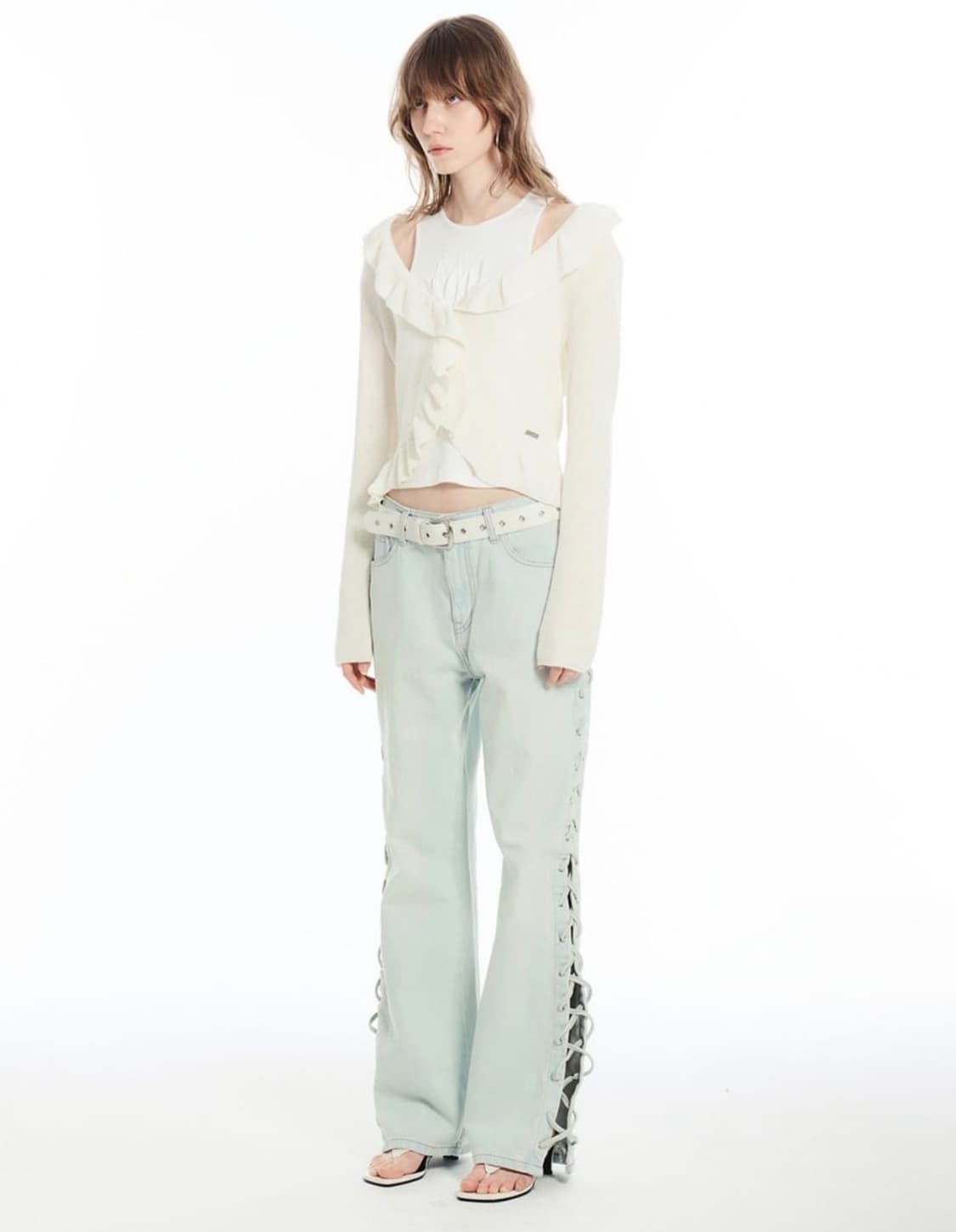 세릭 cerric 사이드 아일렛 진 데님 팬츠 상품이미지4