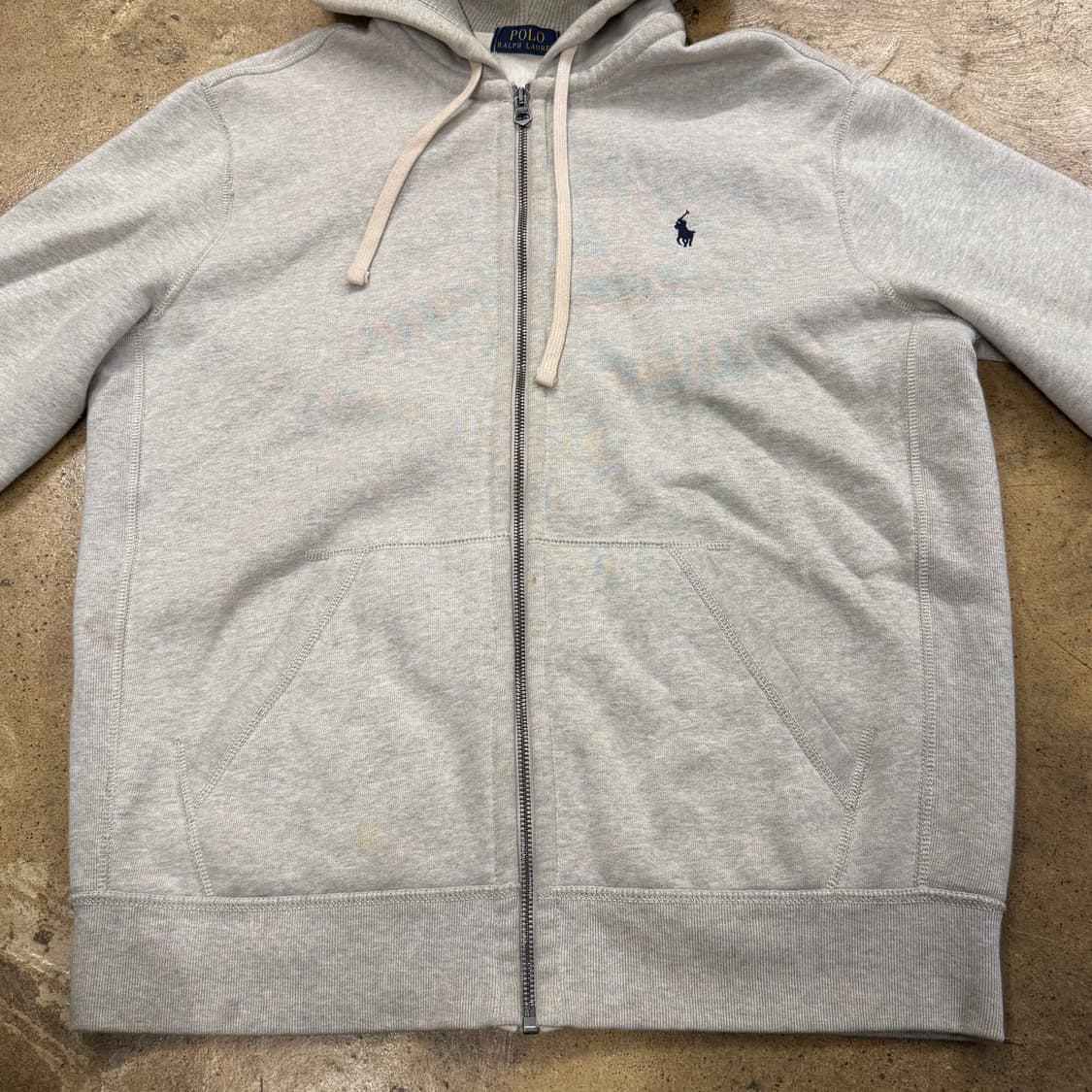 폴로 랄프로렌 그레이 후드집업 상품이미지3