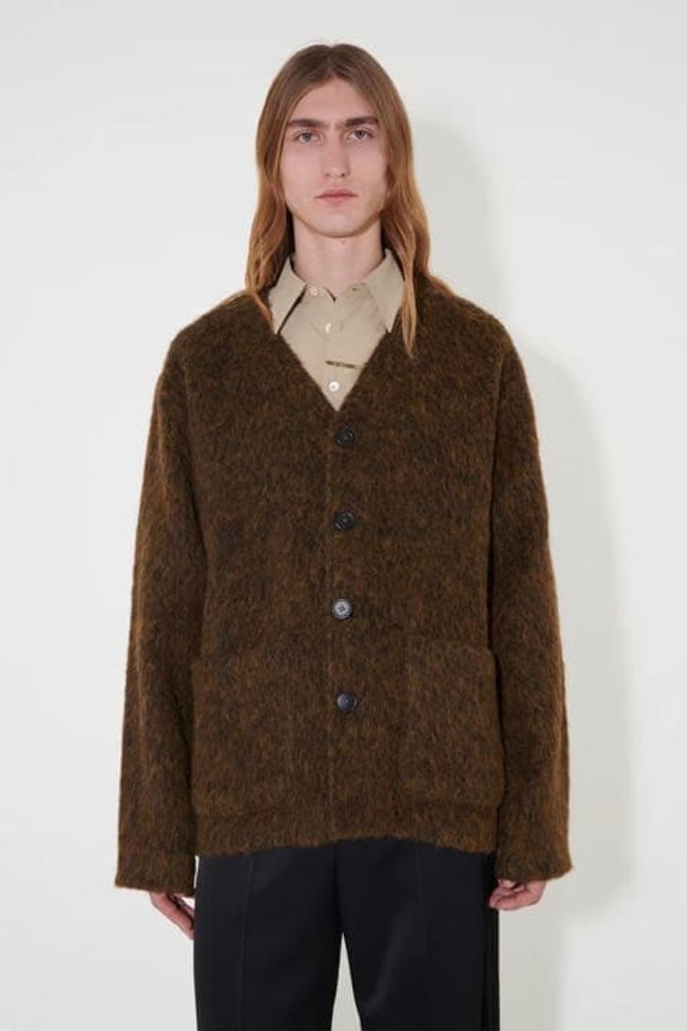 Our Legacy 모헤어 가디건 올리브 멜란지 48 상품이미지1