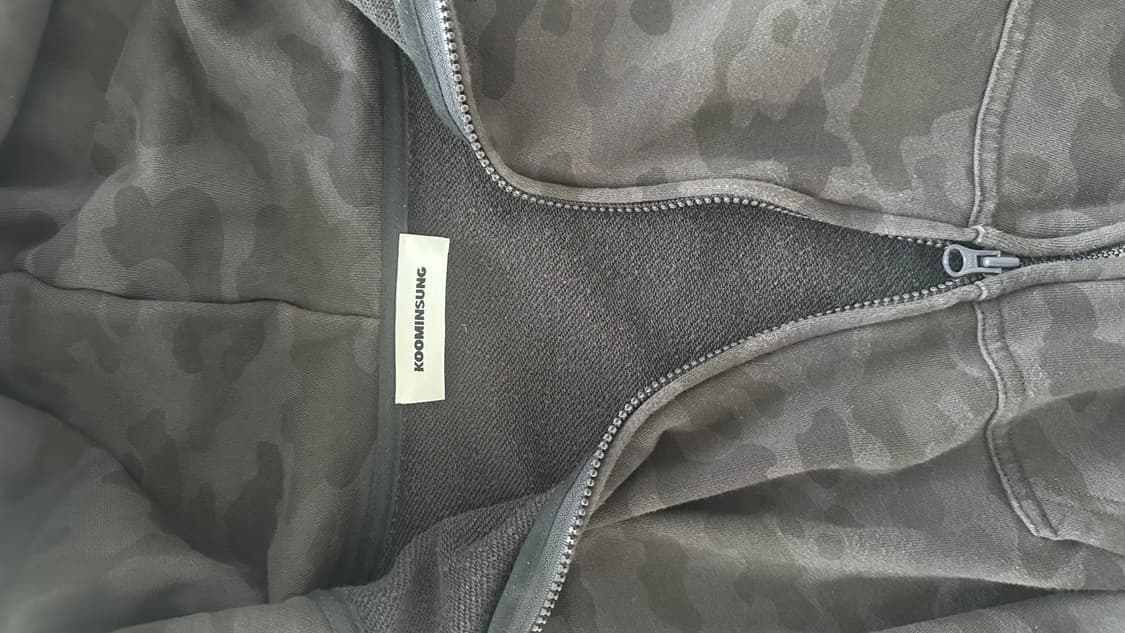 (M) 구민성 크롭 후드집업 카모 상품이미지5