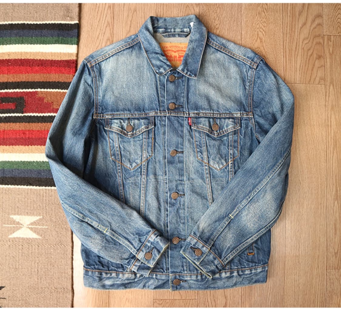 LEVIS 리바이스 워싱 가공 데님자켓 상품이미지2