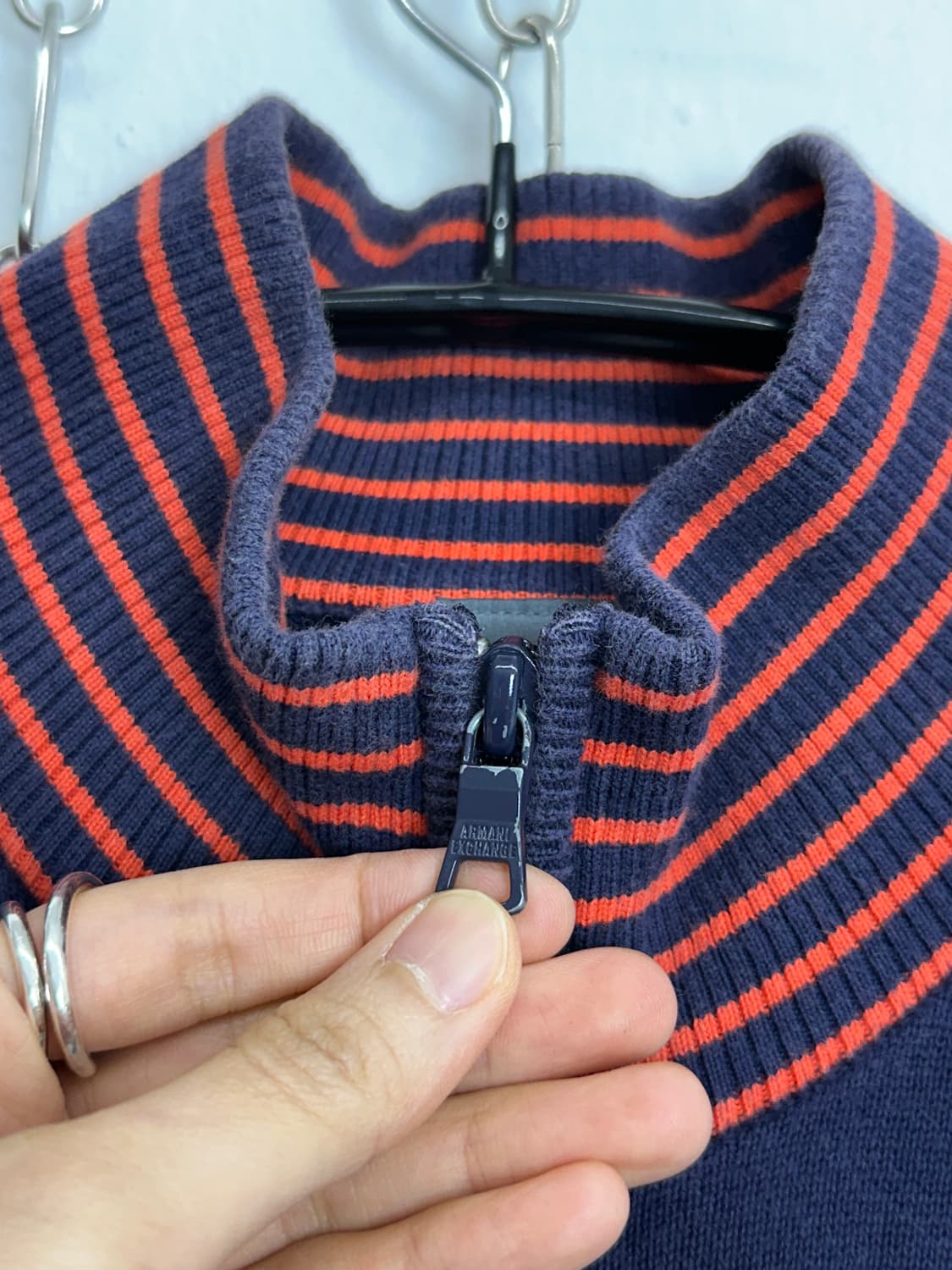 Armani Exchange Contrast Stripe Ribbed Z 상품이미지5