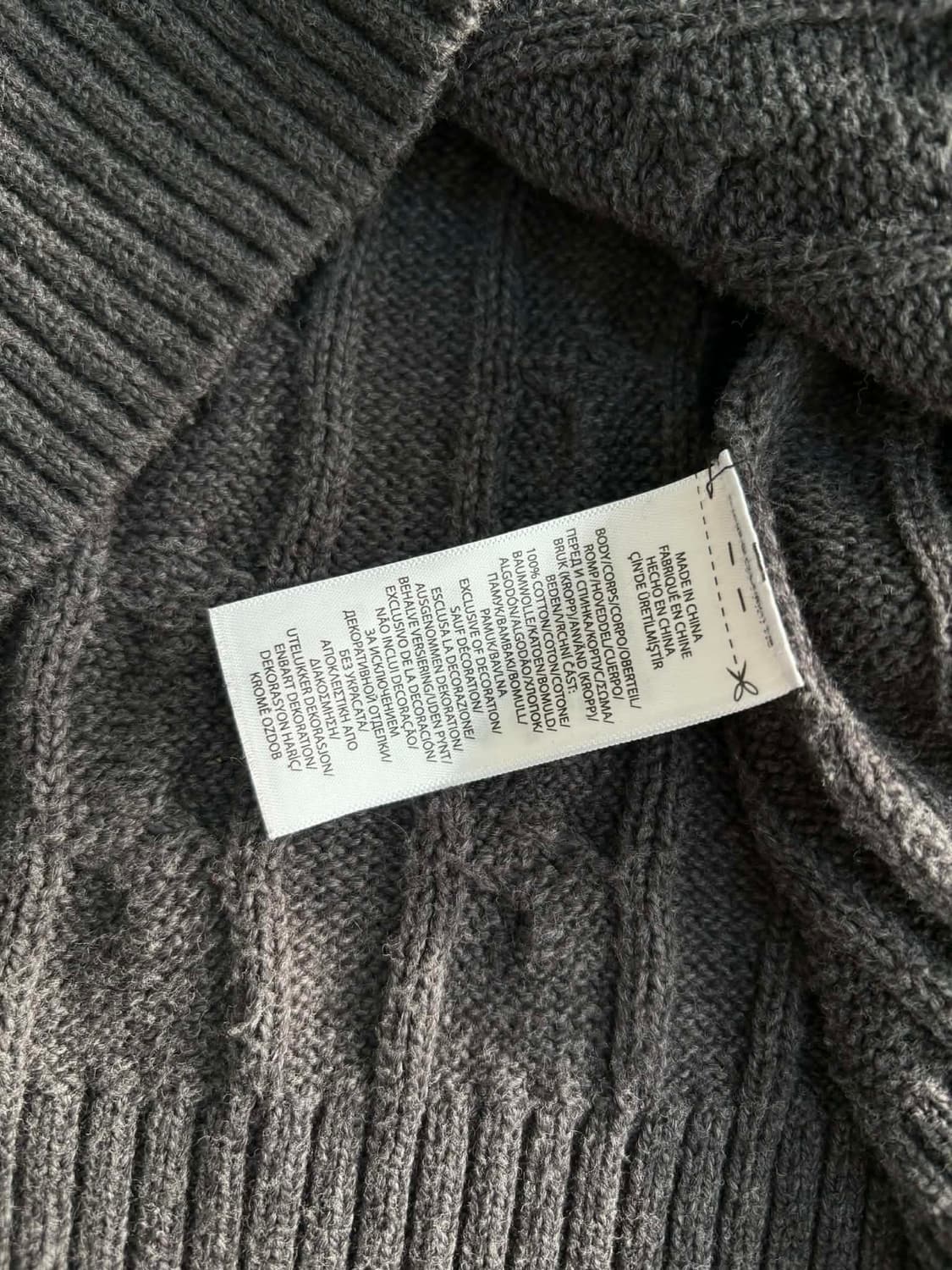 [XXL] 폴로 랄프로렌 그레이 코튼 니트 스웨터 상품이미지5