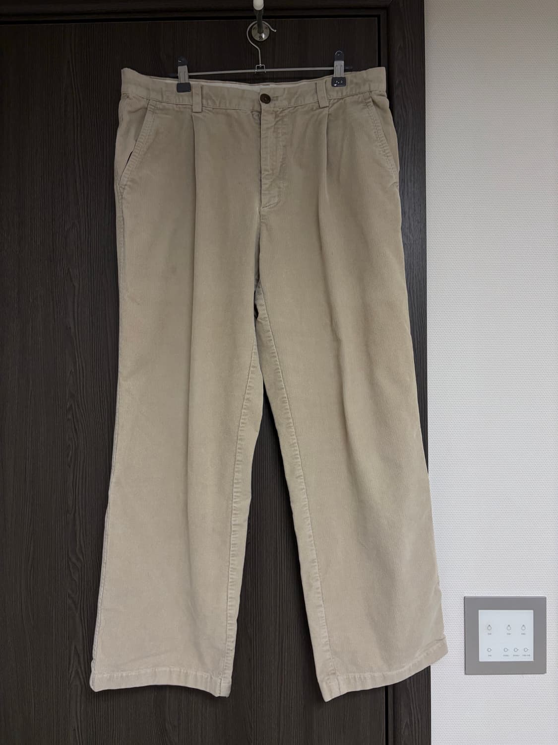 HAZZYS 헤지스 베이지 코듀로이 바지 32 상품이미지1