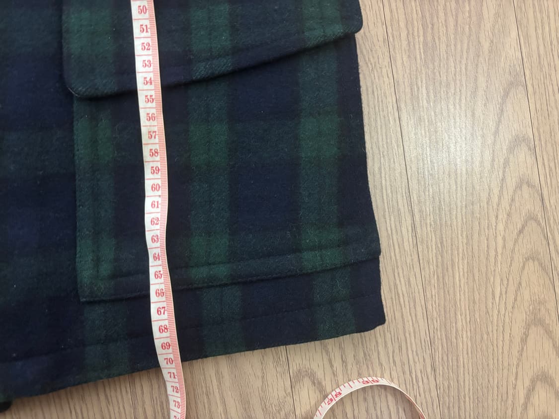 상태최상 모직 울 더블버튼 타탄체크 피코트 남여공용 남s 여L 갸루 상품이미지6