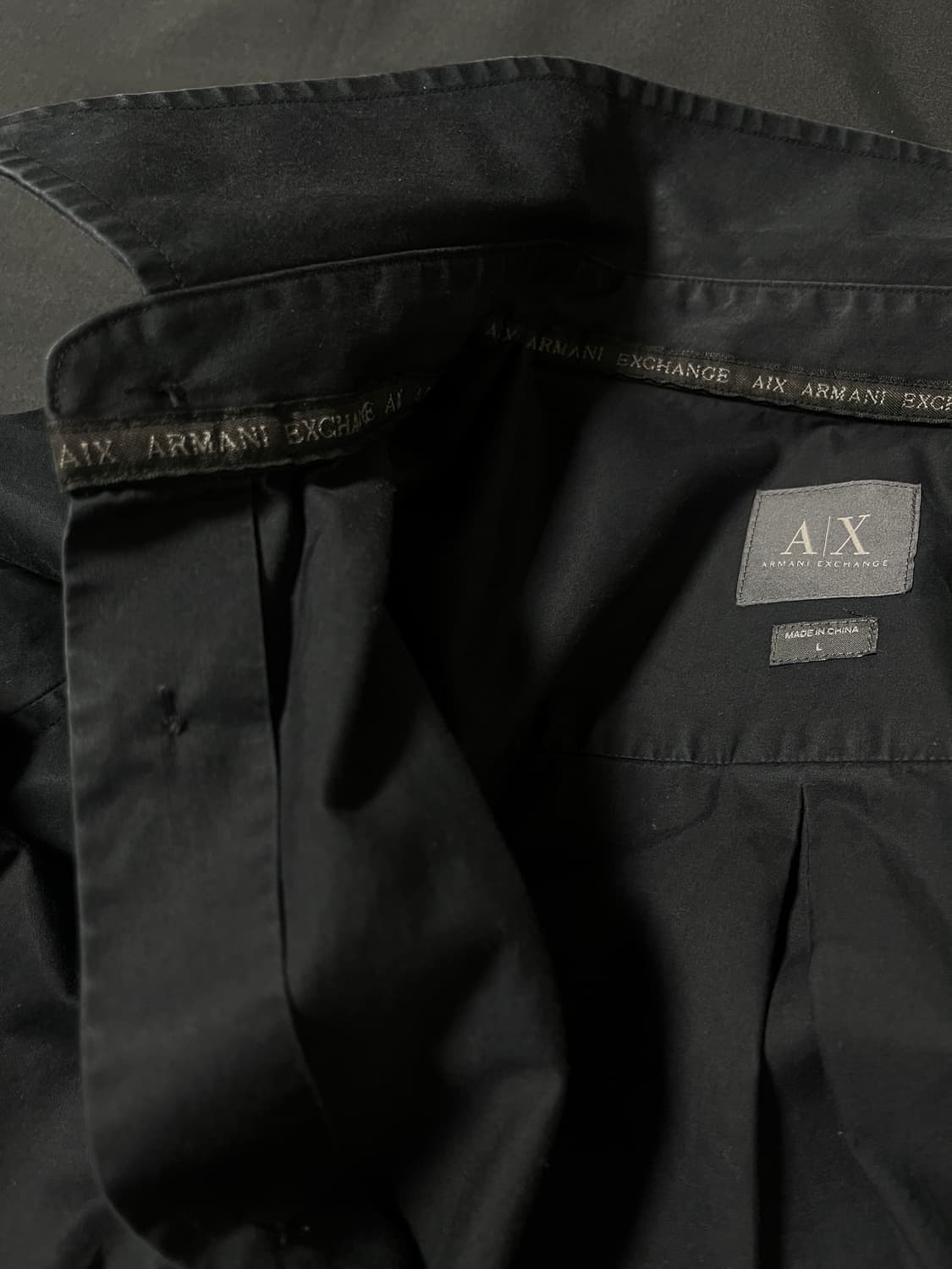 아르마니 익스체인지 블랙 셔츠 상품이미지4