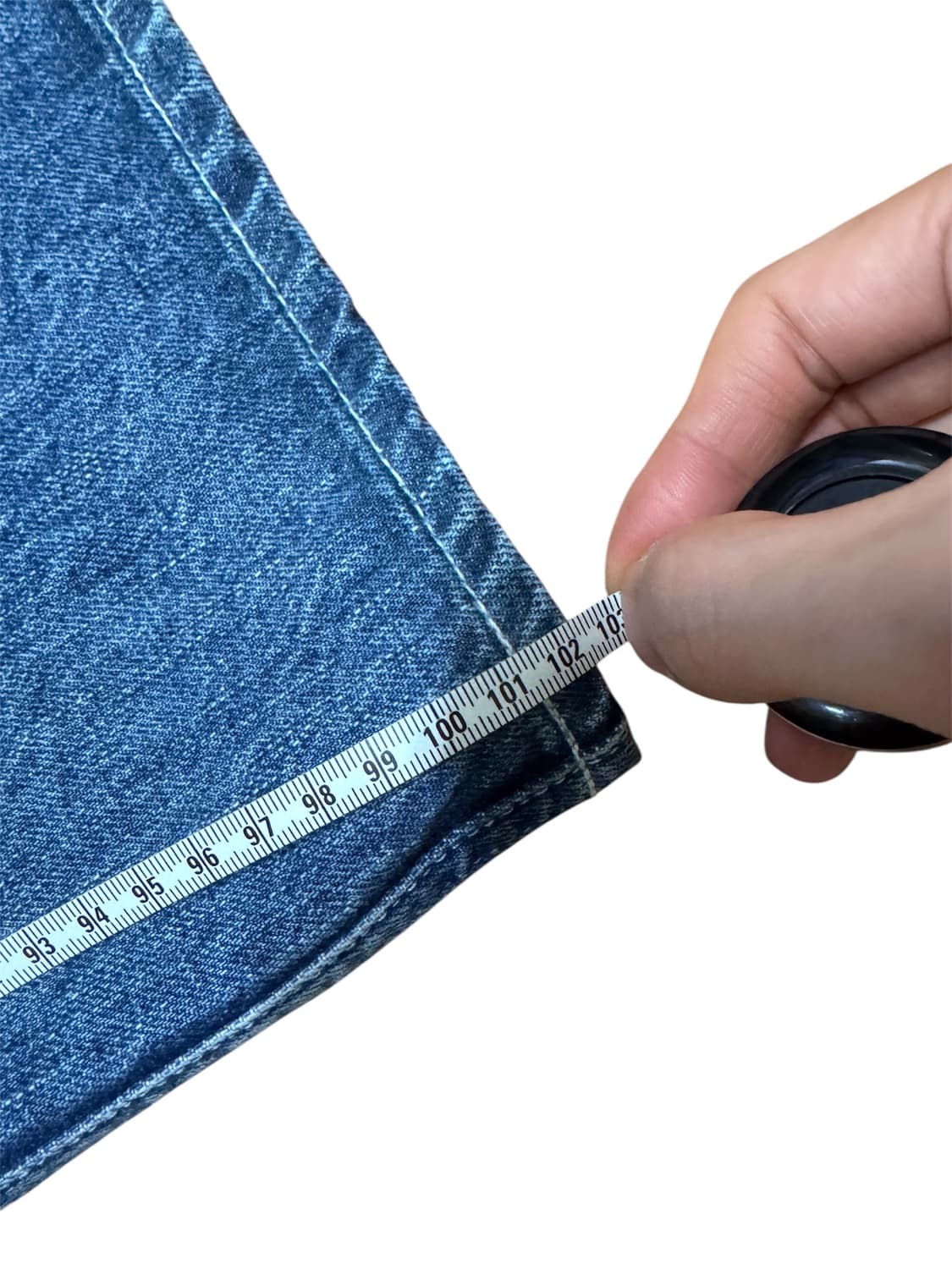 포터리 원워시드 와이드 데님 미드블루 2사이즈   상품이미지6