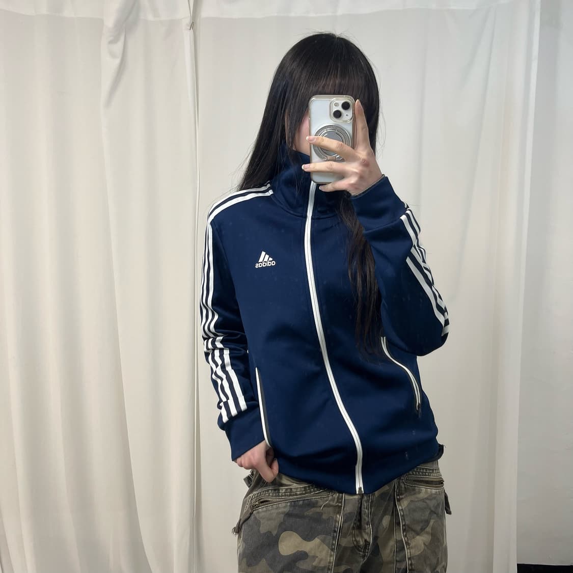 Adidas Navy Track Jacket 상품이미지2