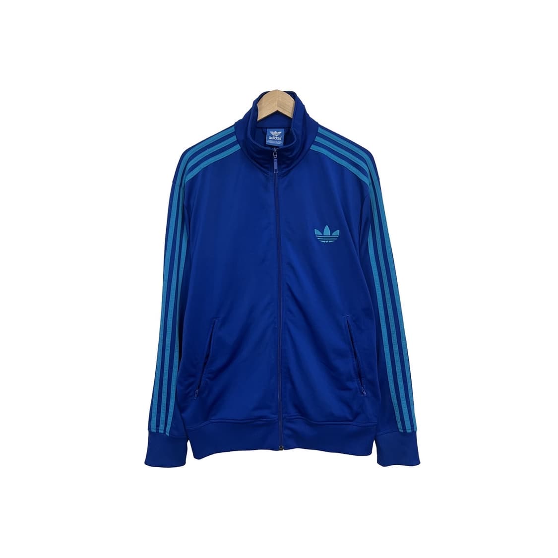 아디다스 구형 트레포일 파이어버드 파랑 트랙 져지 상품이미지1