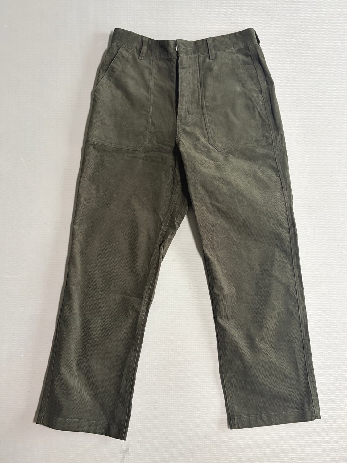 유니폼브릿지 코듀로이 팬츠 올리브 상품이미지2