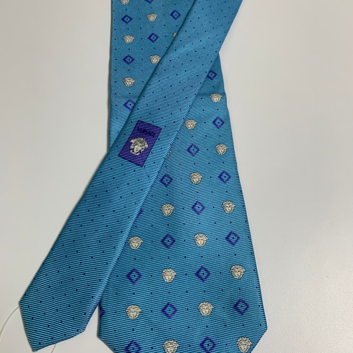 베르사체(VERSACE) 모노그램 명품 정장넥타이 A+등급 9.3cm 상품이미지4