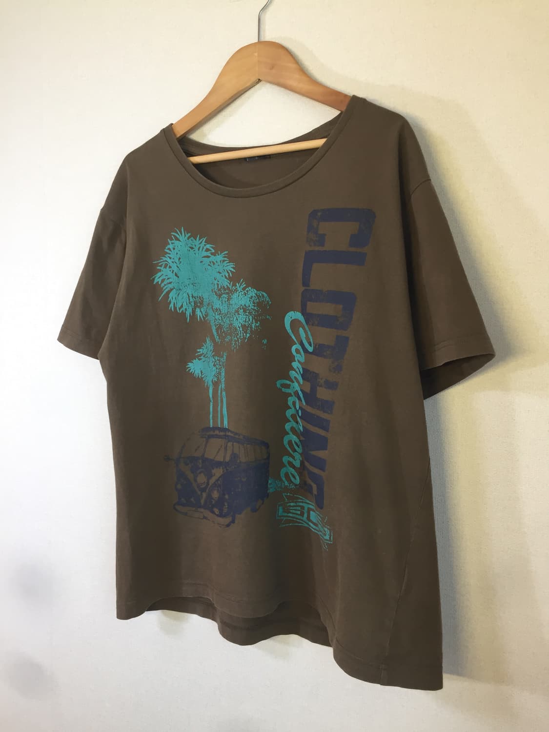 casual vintage brown print tee 상품이미지4