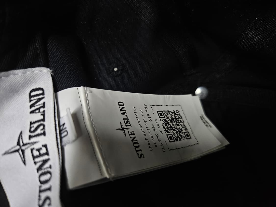 스톤 아일랜드(Stone Island)와펜 로고 볼캡  블랙 상품이미지8