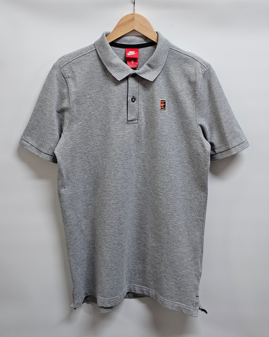 나이키 테니스 반팔 폴로티 그레이 M 상품이미지1