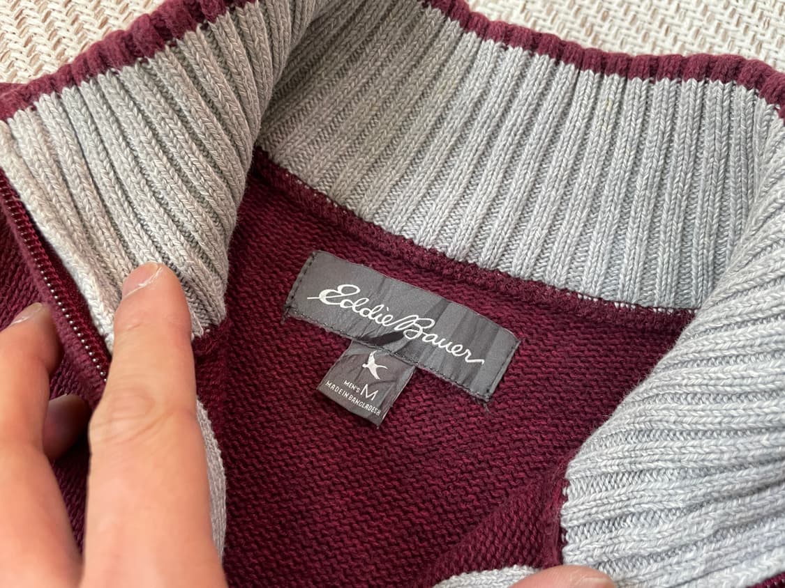 에디바우어 하프집업 하이넥 니트 스웨터 J03474 상품이미지4