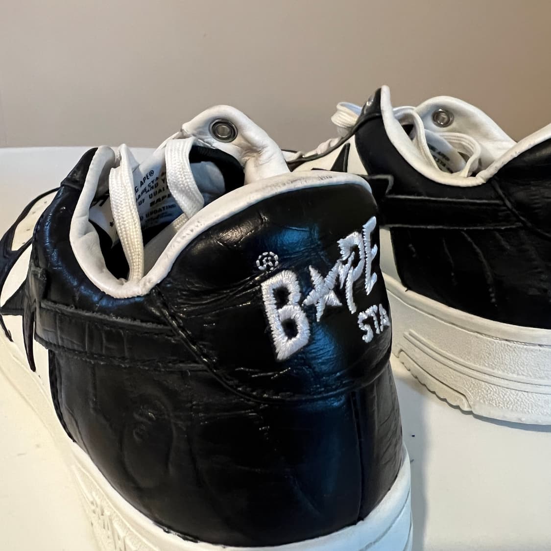 베이프 스타 #3 블랙 화이트(BAPE Sta #3 Black White 상품이미지4