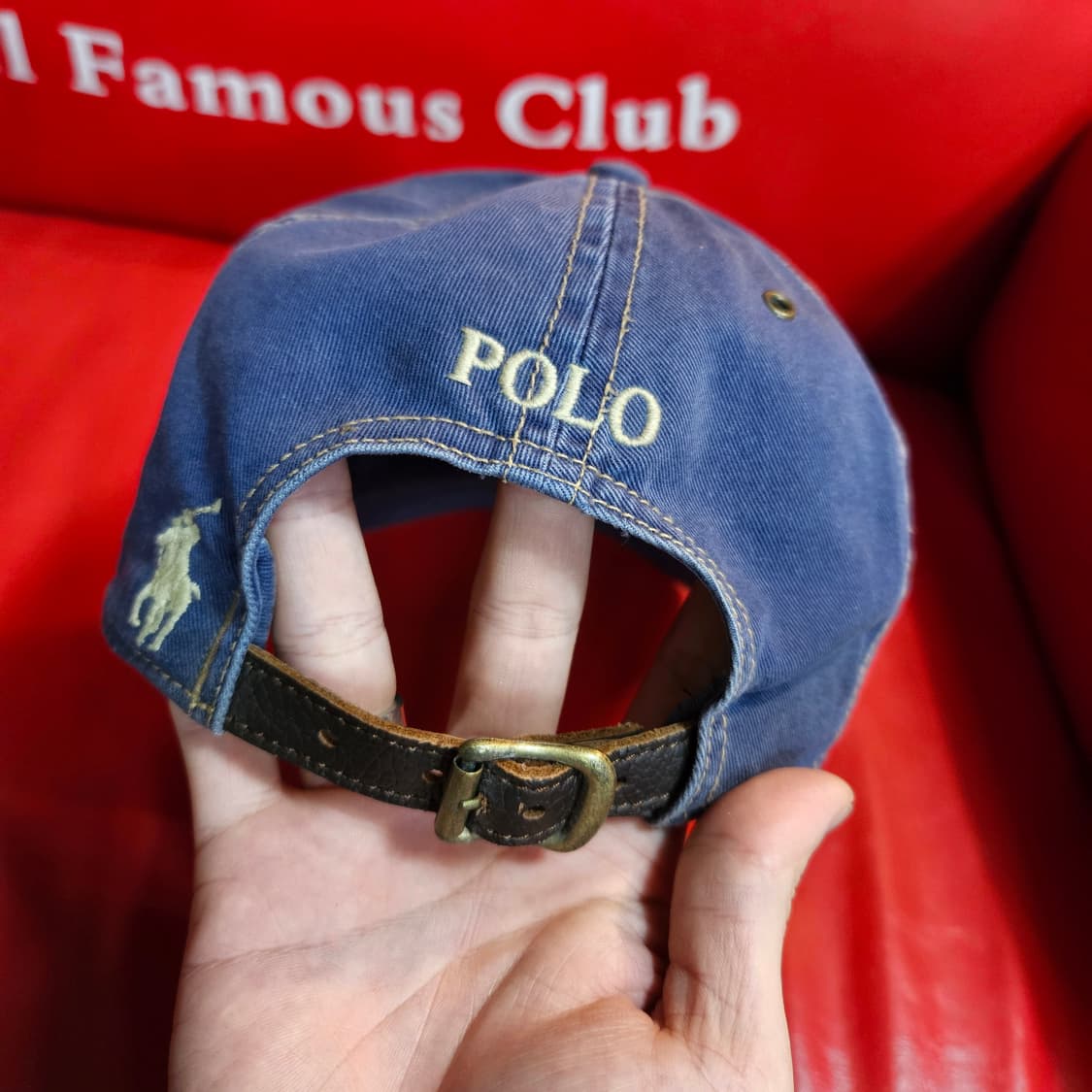 폴로랄프로렌 USA 미국 성조기 빈티지 패치 볼캡 Free 상품이미지4