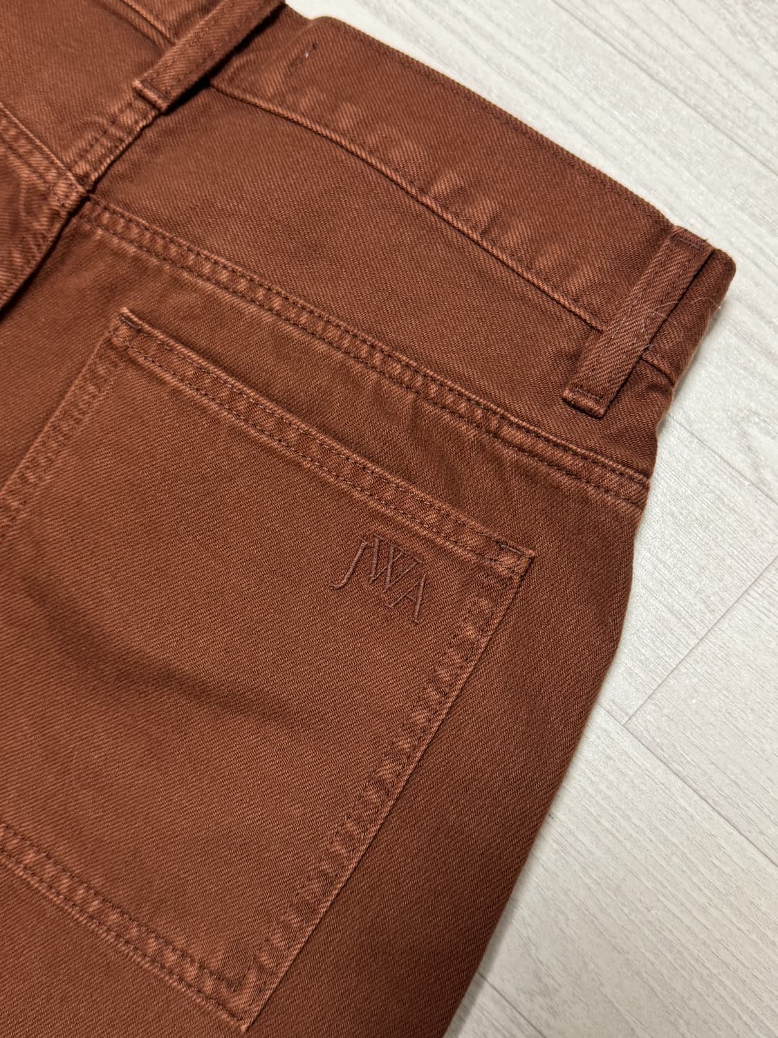 유니클로 JW앤더슨 스트레이트진 다크오렌지 30 상품이미지7