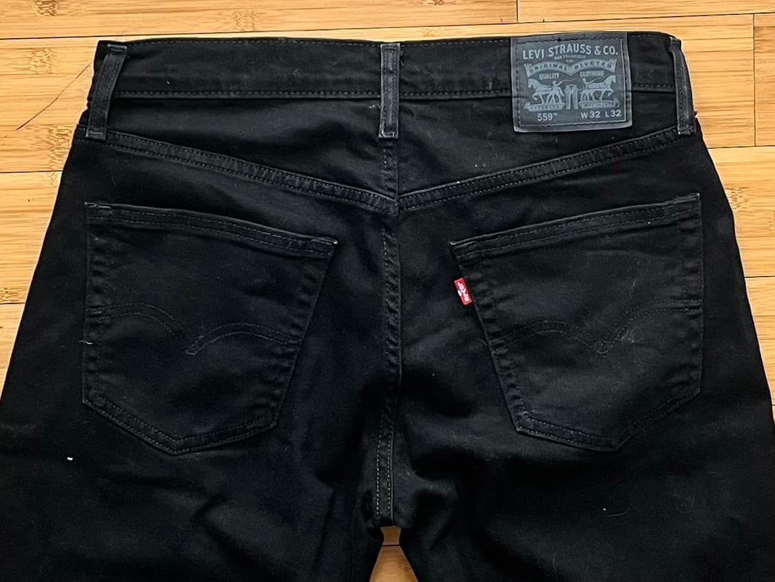 리바이스 559 블랙진 데님팬츠 W32 L32 상품이미지4