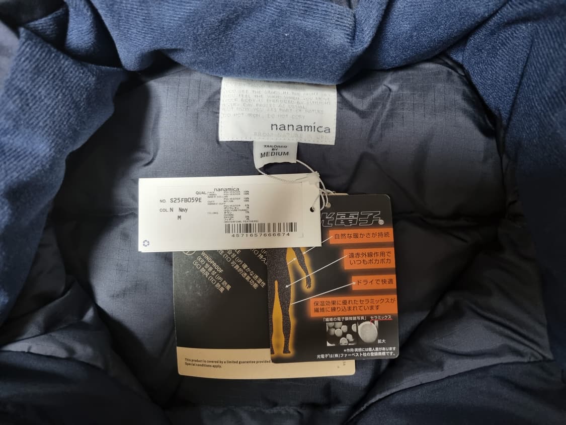 나나미카 고어텍스 다운코트 네이비 M 상품이미지3