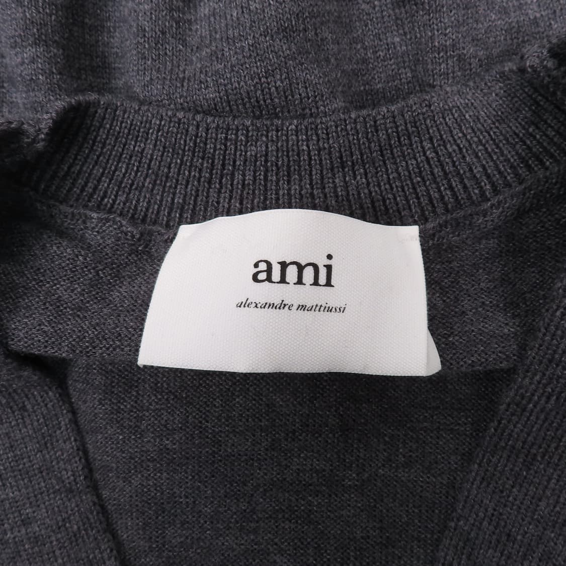 아미 그레이 컬러 로고 여성용 가디건 S 상품이미지3