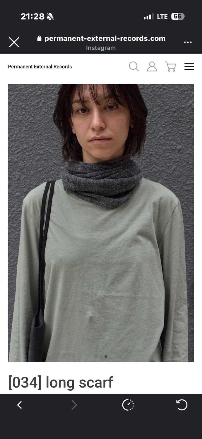 머듈 롱 스카프 그레이 상품이미지1