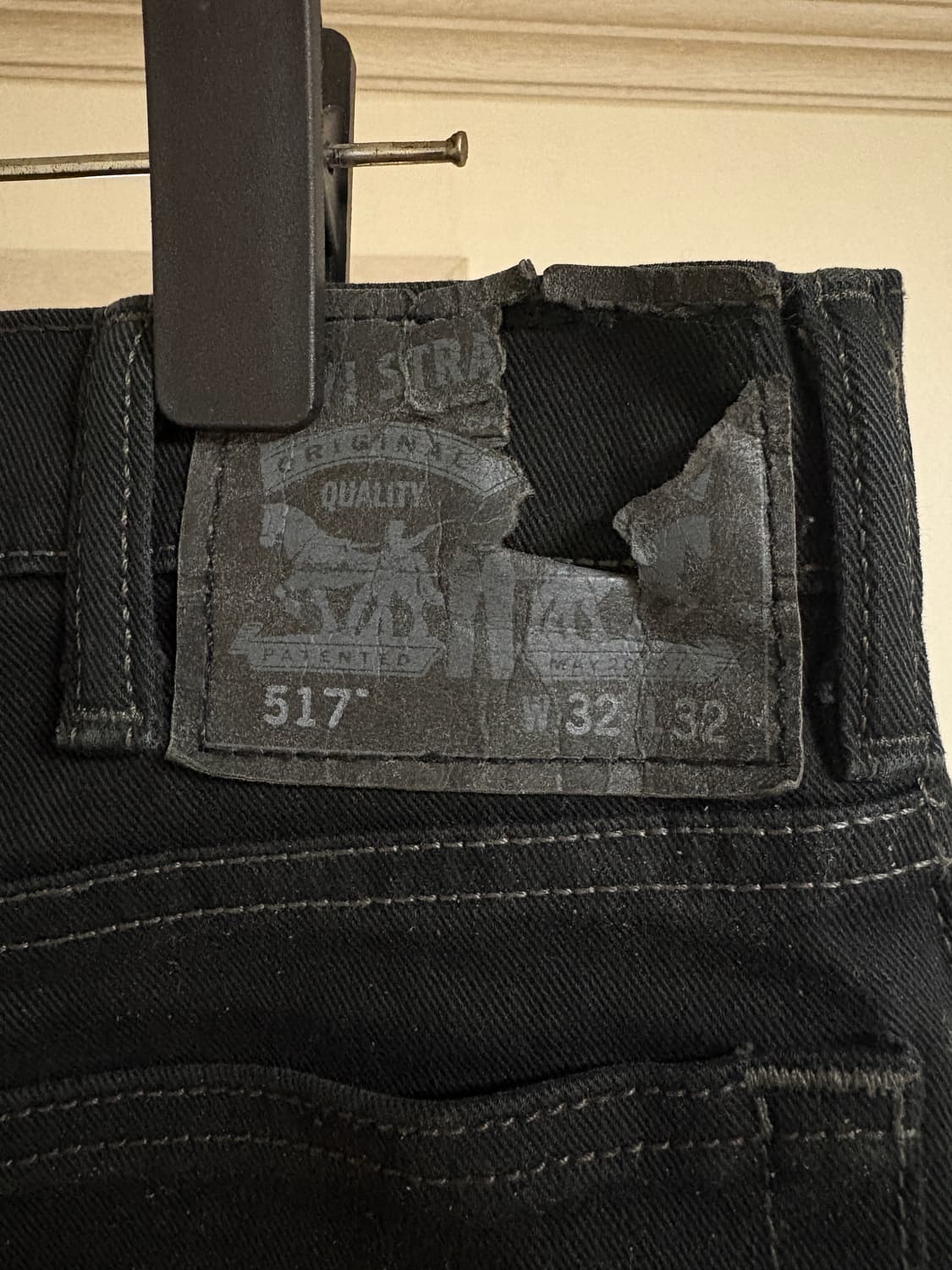 리바이스 517 플레어 부츠컷 블랙 32/32 상품이미지5